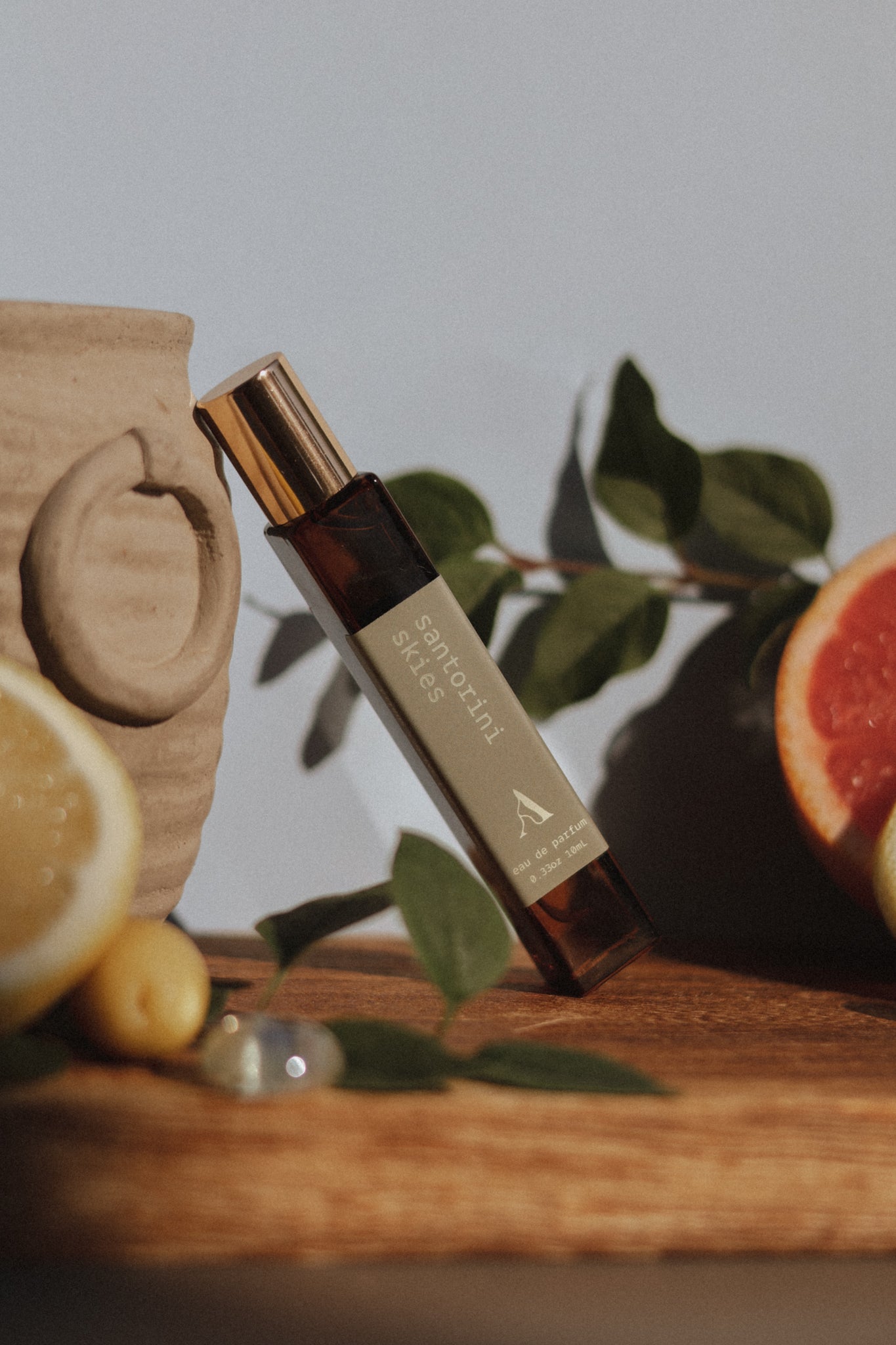 santorini skies | citrus + olive leaf + amber