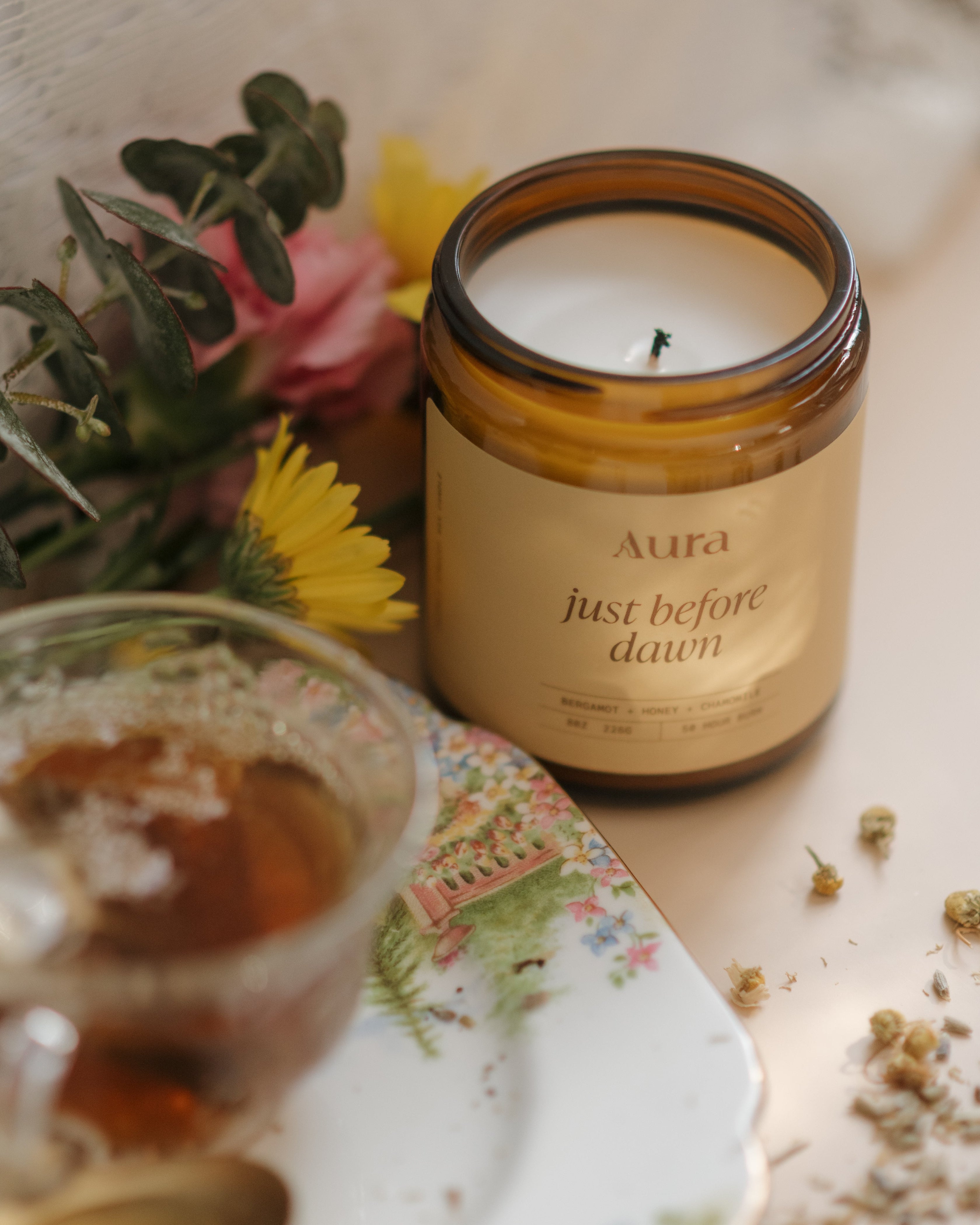 just before dawn | bergamot + honey + chamomile