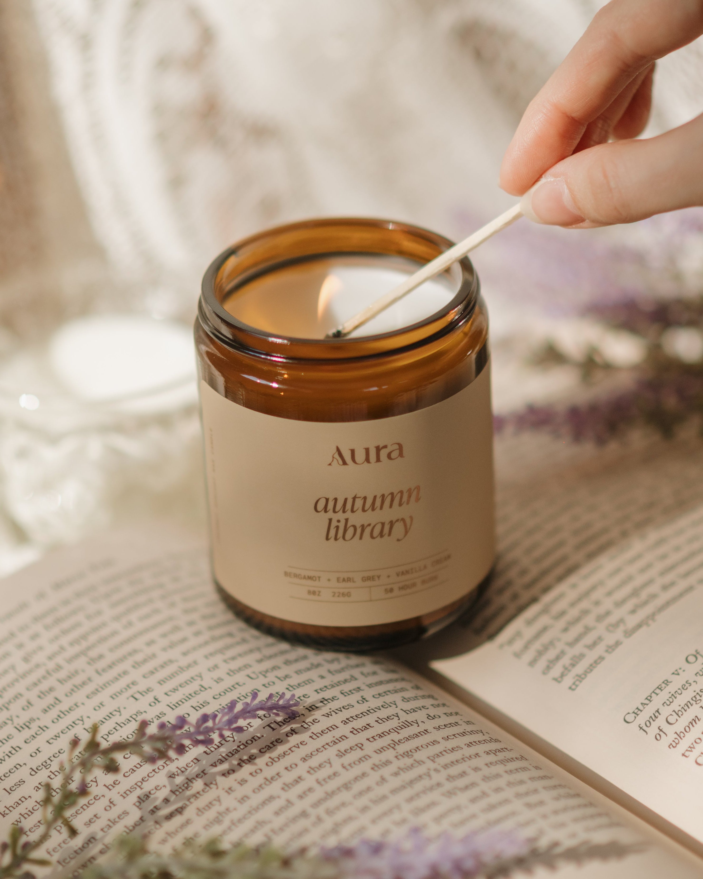 autumn library | bergamot + earl grey + vanilla cream
