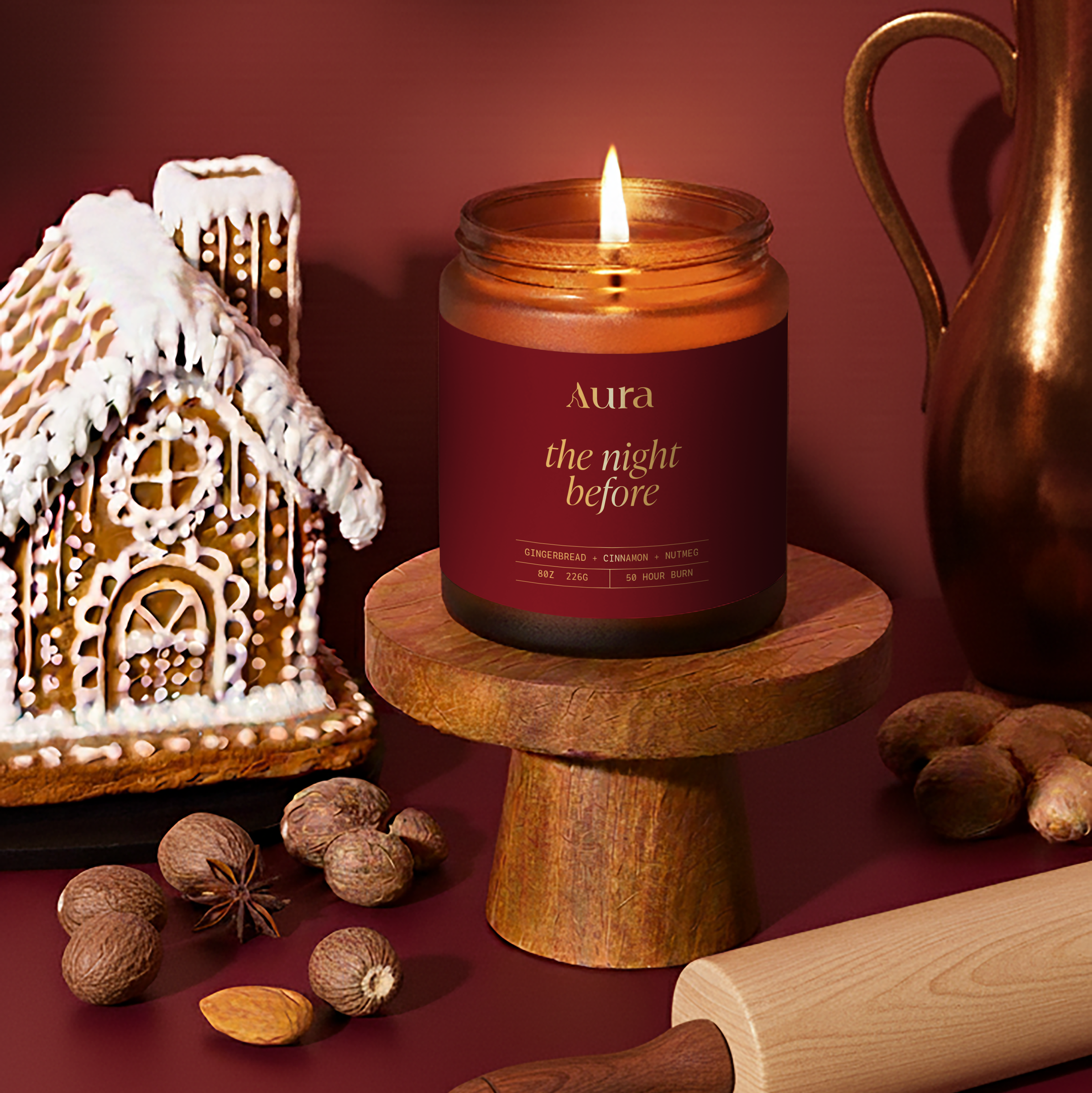 the night before | gingerbread + cinnamon + nutmeg