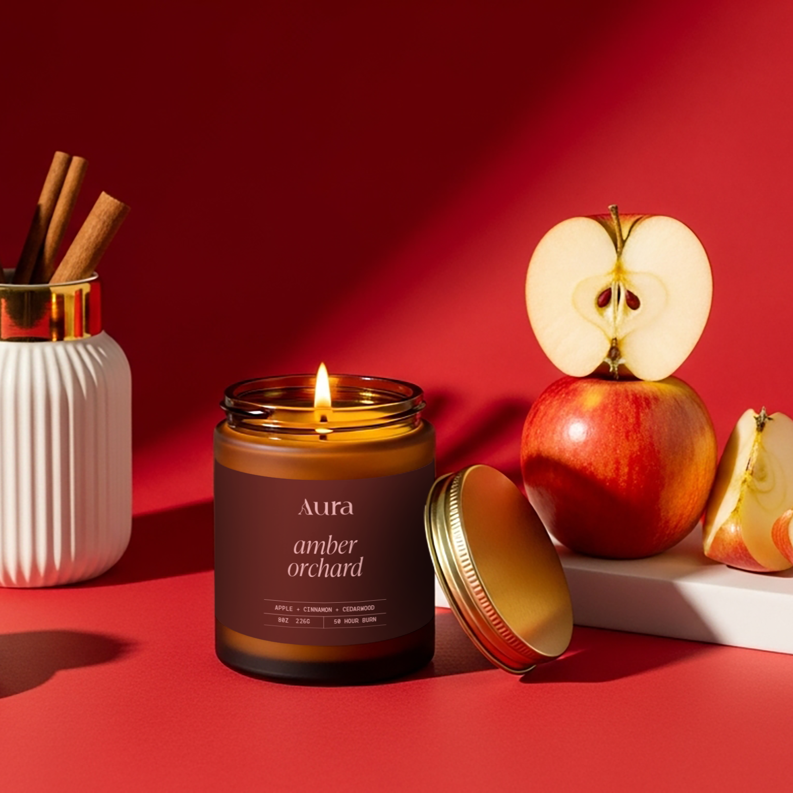 amber orchard | apple + cinnamon + cedarwood