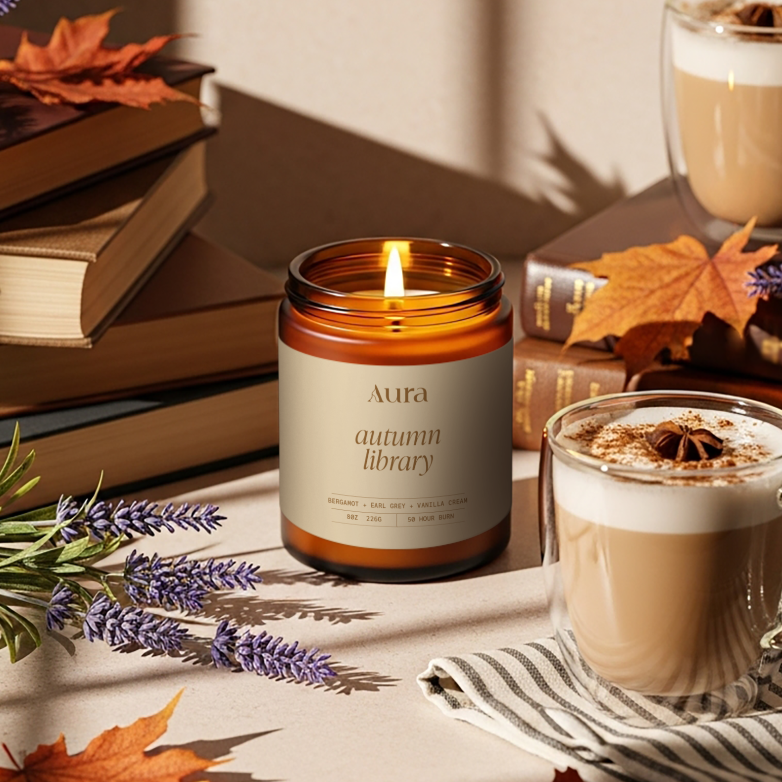 autumn library | bergamot + earl grey + vanilla cream