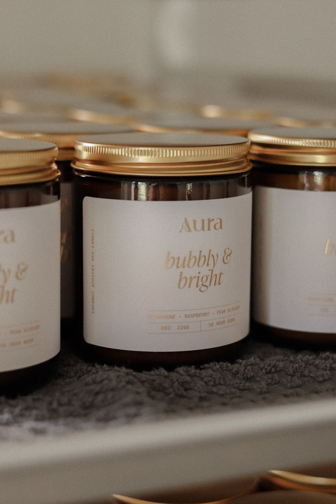 bubbly & bright | champagne + raspberry + pear blossom