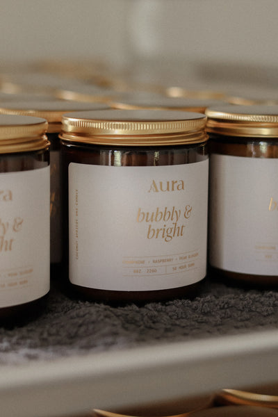 bubbly & bright | champagne + raspberry + pear blossom