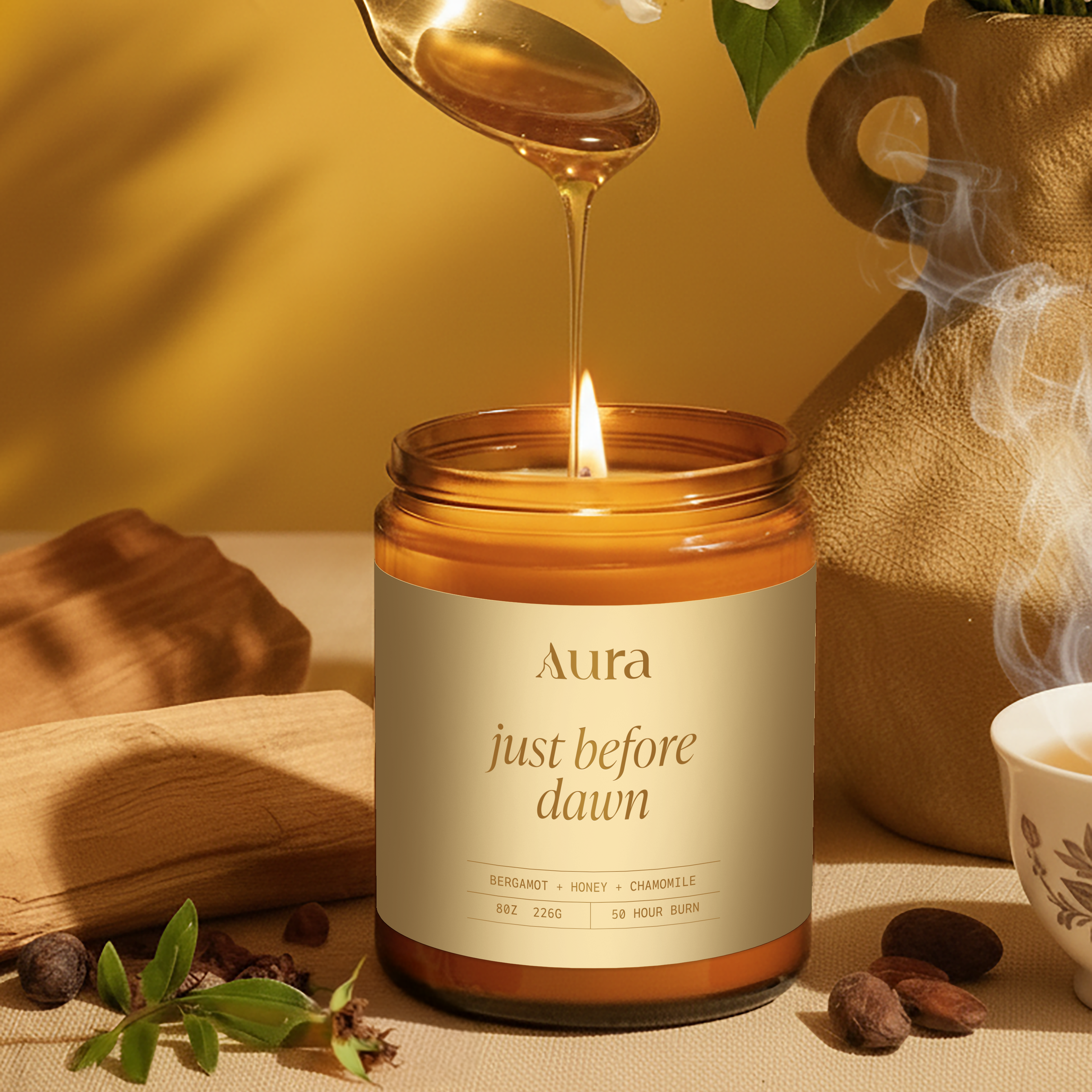 just before dawn | bergamot + honey + chamomile