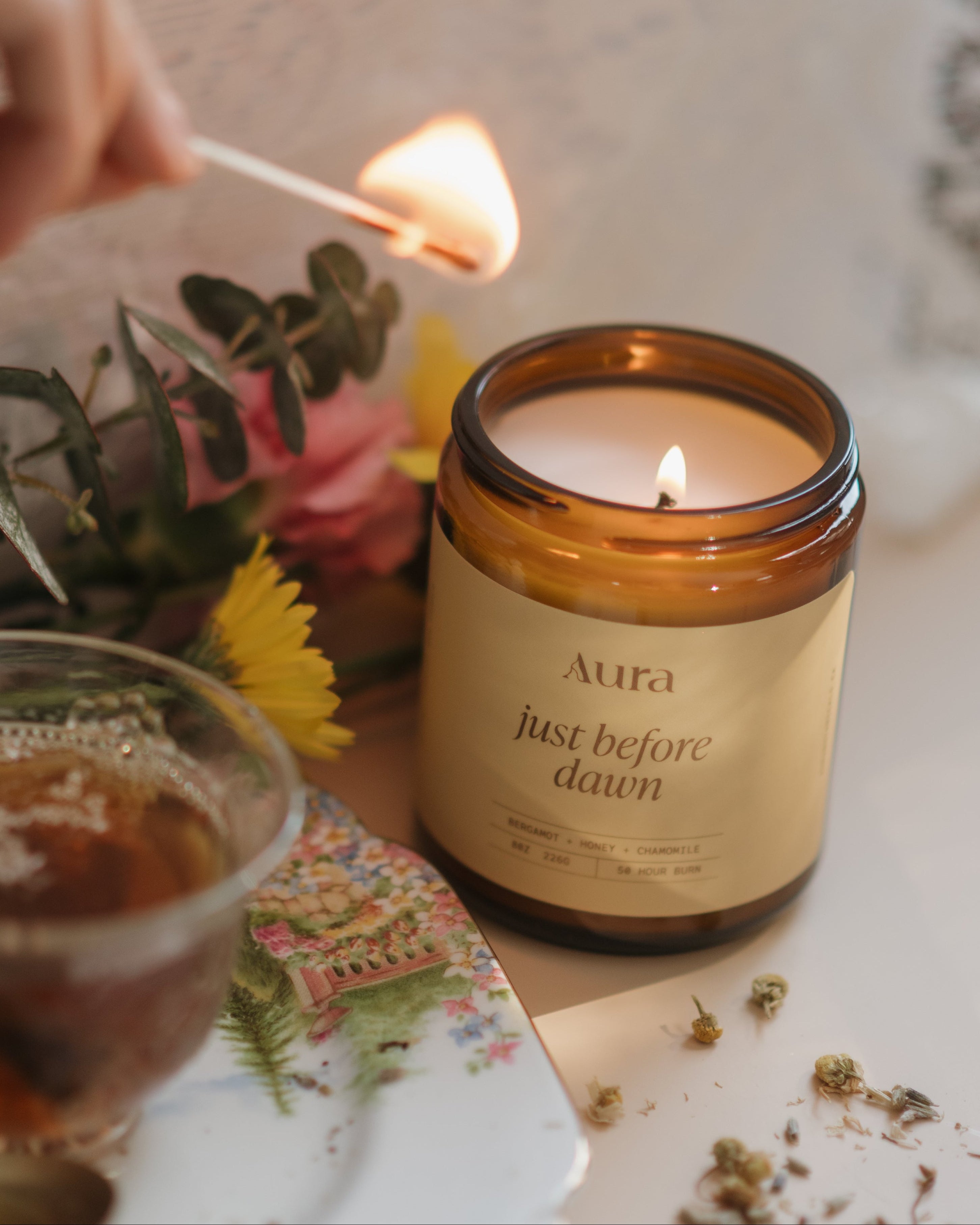 just before dawn | bergamot + honey + chamomile