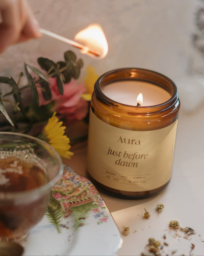 just before dawn | bergamot + honey + chamomile