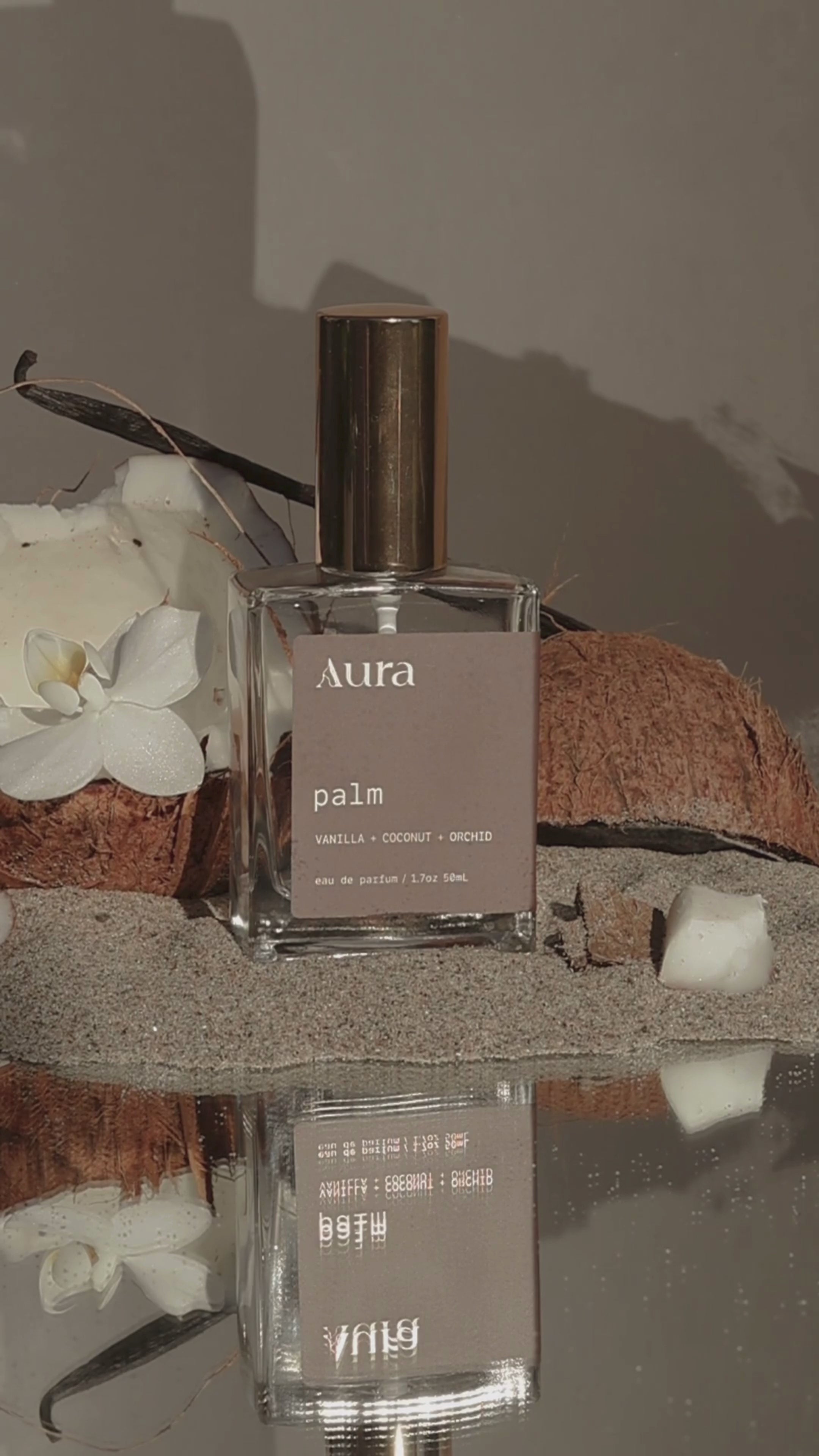 Load video: palm | vanilla + coconut + orchid