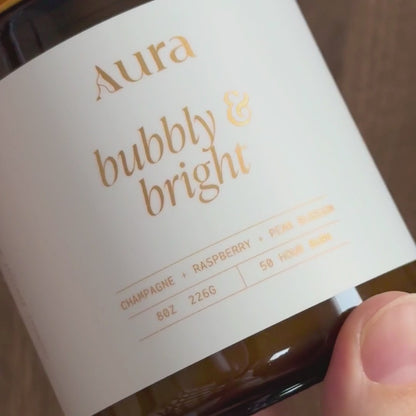 bubbly & bright | champagne + raspberry + pear blossom